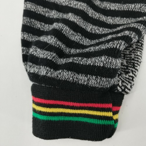 Vintage Kids Sweat Pants Size 12 Great Flamingo Pull On Pockets Rainbow Stripe - Picture 7 of 12