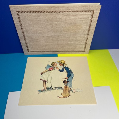 Norman Rockwell "Beguiling Buttercup" stampa litografica in rilievo rialzata 8 x 10 Nabisco - Foto 2 di 9