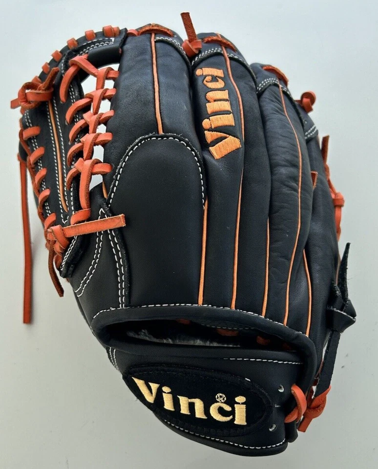 GUANTE LIMPIO Vinci "JUAN NIEVES" Black Fielders LHT 12 pulgadas JUGADOR DE BÉISBOL Foto 4 de 4