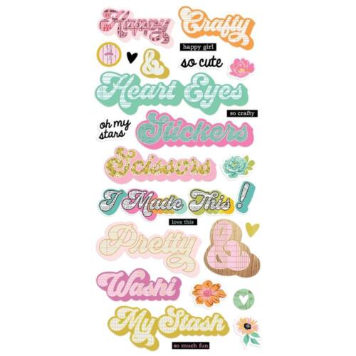 Simple Stories ~ LET'S GET CRAFTY ~ Pegatinas de espuma - Imagen 3 de 4
