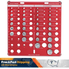 Nut and Bolt Thread Checker 34 Thread Identifier Gauge Inch and Metric US STOCK