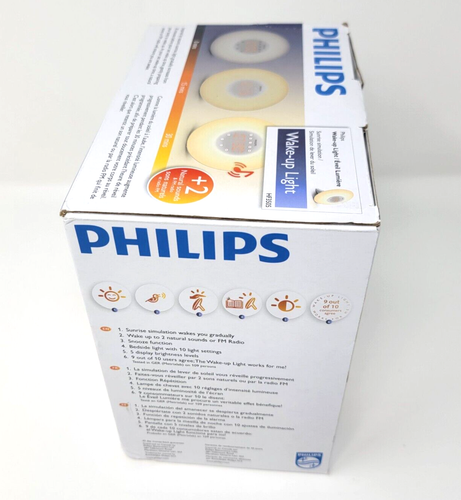 PHILIPS Wake-up Light Sunrise Simulation 2 Natural Sounds FM Radio HF3505/60 - Bild 9 von 10