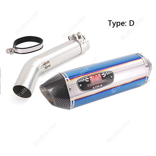 For Suzuki GSXR 600 750 2006 2007 Exhaust Tips Mid Link Pipe Muffler Tip 420mm - Picture 8 of 11
