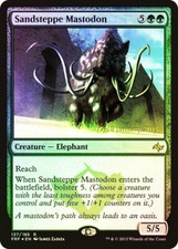 MTG FOIL Sandsteppe Mastodon Prerelease Fate Reforged  - Promo: Date Stamped