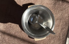 Vintage Interpur 18-8 Stainless Steel Gravy Boat  Wooden Teak Handles w/spoon
