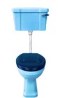 Sky Blue Art Deco Low level toilet