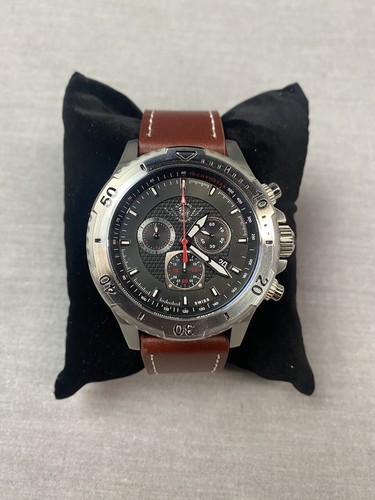 Zentler Freres Men's 45mm Rodan Watch Brown Band Black Face - Picture 1 of 3