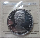 1967 Canada Silver Dollar Coin. ICCS PL-66 Heavy Cameo $1 Certified PL66
