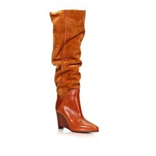 Maison Martin Margiela Payaya Suede/leather Pull On Wedge Boot