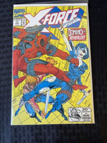 X-Force 11 June 1992 Marvel Comics Deadpool Domino 1st Appearance - Picture 11 of 11
