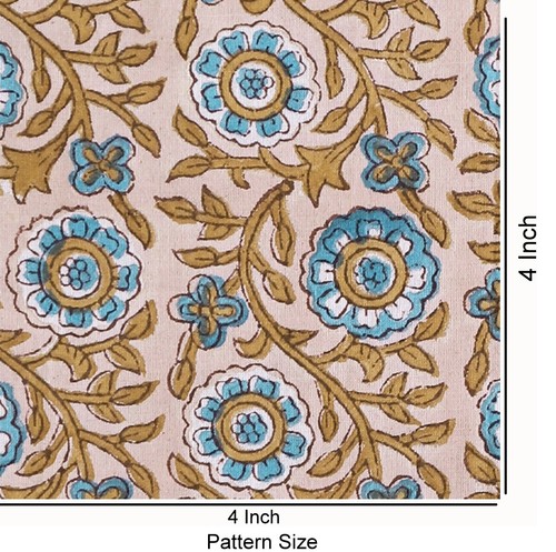 Indian Hand Block Print 100% Cotton Fabric By The Yard Dress Sewing Craft Fabric - Picture 68 of 69