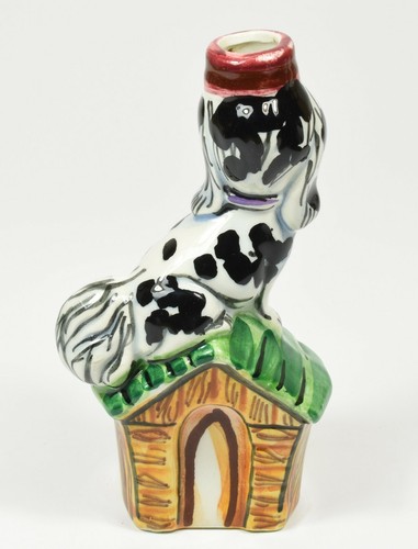 Rare Marmaca Italy Dog Shaped Liqueur Bottle with Dog & Bee Flicker Hologram - Picture 2 of 3