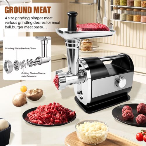 3200W Electric Meat Grinder Heavy Duty Commercial Sausage Maker Mincer Stuffer - Picture 7 of 12