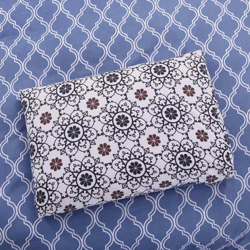 3 Pieces Duvet Cover Set Printed Reversible Quilt Cover Set Bedding Queen King - Picture 24 of 28