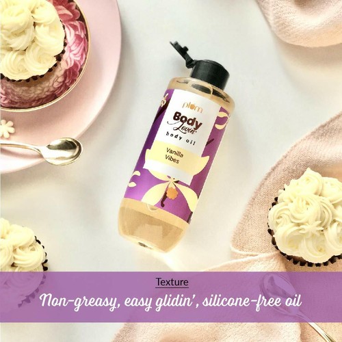 Plum BodyLovin' Vanilla Vibes Body Oil - Deep Moisture - Instant Glow - 200ml. - Picture 2 of 3