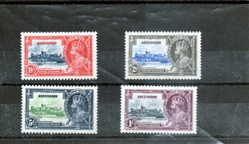 Ascension GV 1935 silver jubilee SG 31 - 34 (4 vals) superb L/M, cat £55+