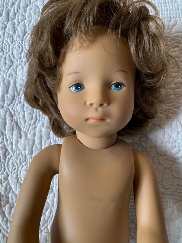 SYLVIA NATTERER VINTAGE PUPPE 15 ZOLL KÜNSTLER SIGNATUR AUF BRUST - Bild 2 von 10