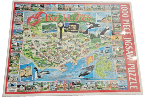 RARE 2002 White Mountain BAR HARBOR MAINE 1000 Piece Puzzle BRAND NEW - Picture 1 of 19