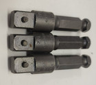 (3) RELIABLE LINEMANS 7/16" HEX TO 1/2" MALE SQUARE. 3" long.