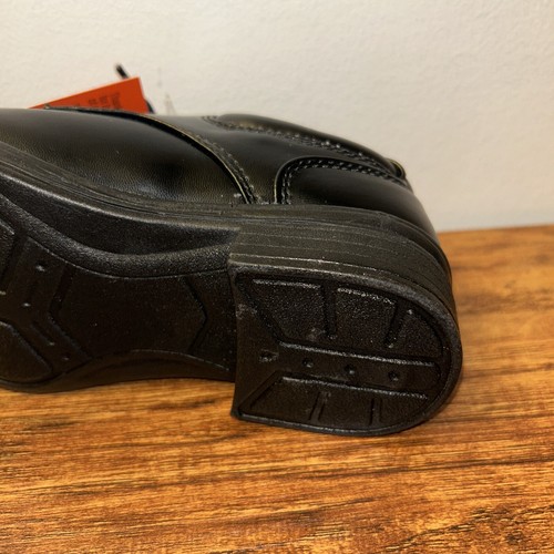 NEU Hirsch Hirsche Jungen scharfe Oxford elegante Schuhe Größe 12W scharf schwarz HTec - Bild 11 von 23