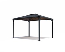 Palram - Canopia | Martinique 3 X 3.6 Gartenpavillon, anthrazit, bronze 