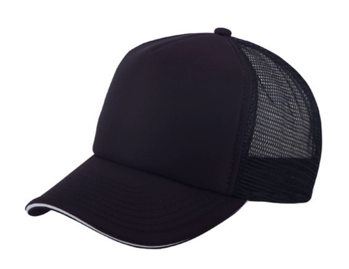 Baseballkappen Mützen 5 Panel Mesh Sandwich Bill einfarbig zweifarbig Trucker - Bild 2 von 28
