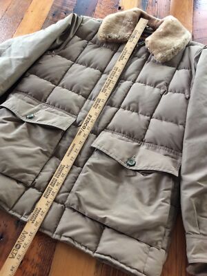 Vintage 60s Eddie Bauer Jacket Quilted Down Size 42 Skyliner