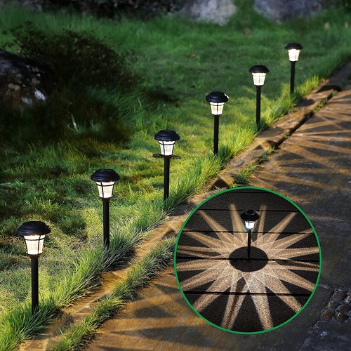 MAGGIFT 8 Pack Outdoor Solar Lights - Waterproof, Solar Pathway & Garden Ligh... - Picture 2 of 7