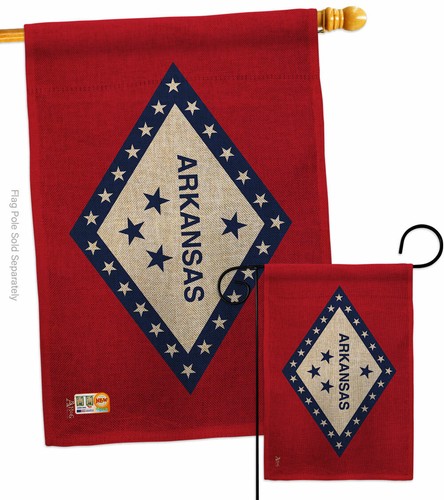 Arkansas Garden Flag Americana States Decorative Small Gift Yard House Banner - Picture 4 of 19
