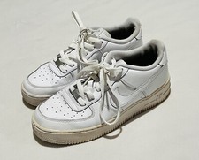 Nike Boys Air Force 1 314192-117 White Casual Shoes Sneakers Size 7Y