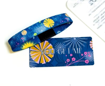 ZOX **YOU GET ME** Silver Single Medium Wristband w/Card  New In Package