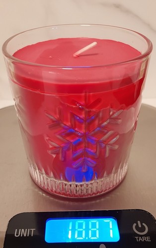 RARE MAKER'S MARK BURN THE RECIPE BREAK THE MOLD SNOWFLAKE GLASS CANDLE - Picture 2 of 2