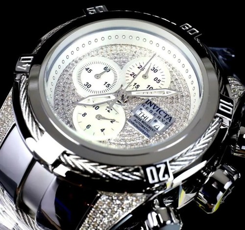 Invicta Reserve Bolt Zeus 1.7 CTW Diamond Swiss Auto Sellita SW500 52mm Watch - 第 11/13 張圖片