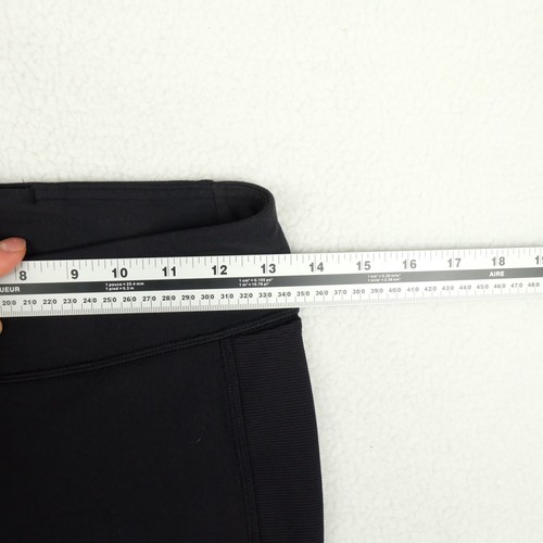 Ivivva Girls Yoga Pants 14 Black Capri Fitted Logo Athletic Stretchy Athleisure - Picture 7 of 11