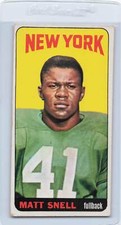 1965 Topps #127 Matt Snell Jets VG/EX *DA-OS74