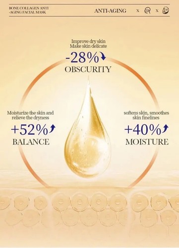 10pcs Anti-Wrinkle Collagen Face Mask Moisturizing Anti-Aging Repair Brightening - Picture 8 of 20