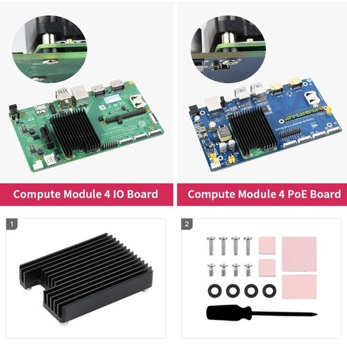1Set for Compute Model 4 Heatsink Kit with Thermal Paste Cooler CM4 - Afbeelding 3 van 8