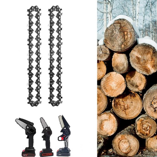 2/4PCS 13/19cm Mini Chainsaw Chain Blade Handheld Chainsaw Chain Replace 1/4"LP - Picture 15 of 32