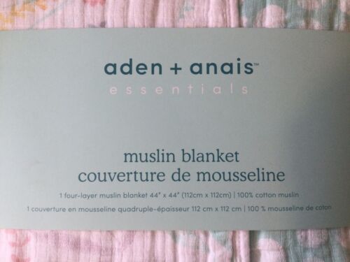 Aden + Anais 100% Cotton Muslin Baby Newborn Blanket Tropicalia Range - NEW - Picture 2 of 5