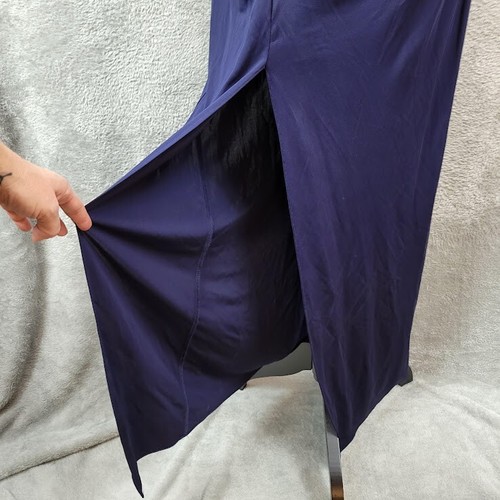 Diane von Furstenberg Gertrude Maxikleid Damen Small dunkelblau gerafft - Bild 9 von 12
