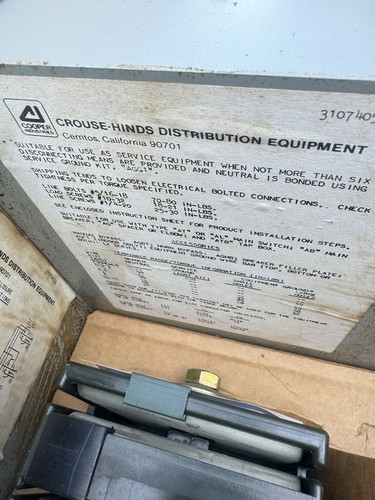 New Crouse Hinds AG Meter Socket Breaker Base Parts Kit 125 Amp. - Picture 5 of 6