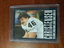 1985 Topps Todd Christensen Signed Card - COA