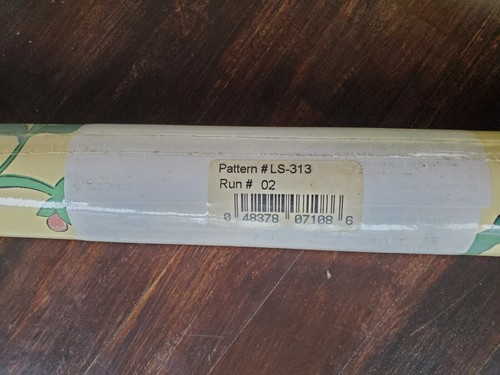 Vtg Seabrook Wallpaper Roll LS-313 ~ Flowers on Yellow Background - Picture 5 of 6