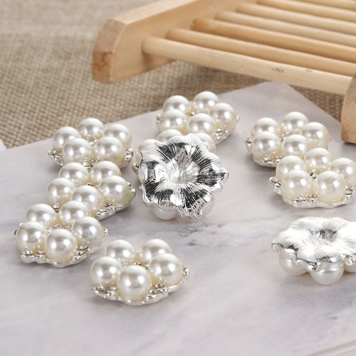 Bow Accessories DIY Garment Decorative sewing button pearls Flower Rhinestone - Picture 9 of 17