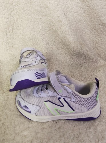 New Balance 545 Baby Sneakers 7 Purple Mesh Lace Up Athletic Running Shoes - Picture 16 of 21