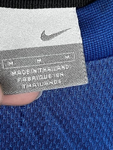Camicia vintage Y2K Nike blu media abbigliamento attivo - Foto 3 di 6