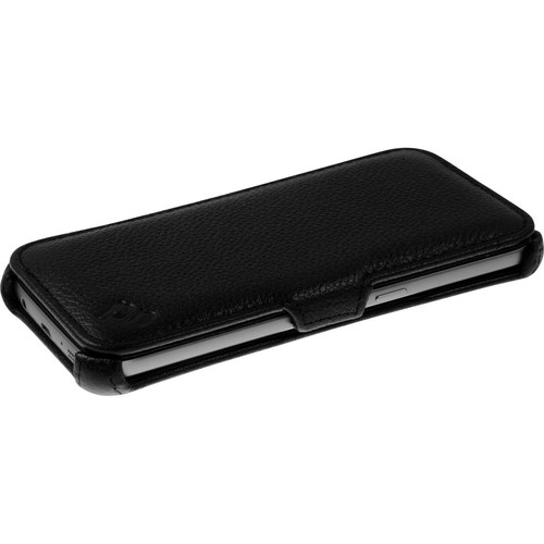 Echt-Lederhülle für Samsung Galaxy S7 Leder-Case schwarz + Glasfolie - Bild 3 von 6