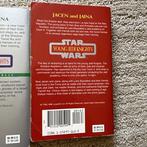 3SET Star Wars “Young Jedi Knights” by Anderson, Alderaan, Under Siege, Alliance - Imagen 8 de 8