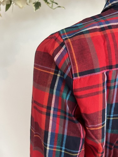 JOULES Women's Check Shirt Lorena Red Blouse Size 6 10 12 & 14 Relaxed Fit NEW - Picture 24 of 24