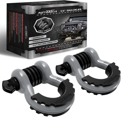 Montaje de grillete de anillo 3/4 D con gancho de remolque de pasador de tornillo para camión Jeep SUV kit de recuperación - Imagen 32 de 45